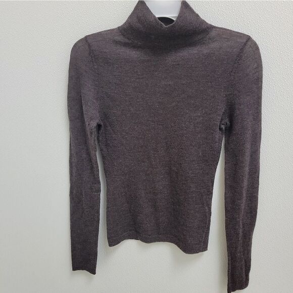 Autumn Cashmere Second Skin Sheer Mock Cashmere Sweater XS - Picture 3 of 6